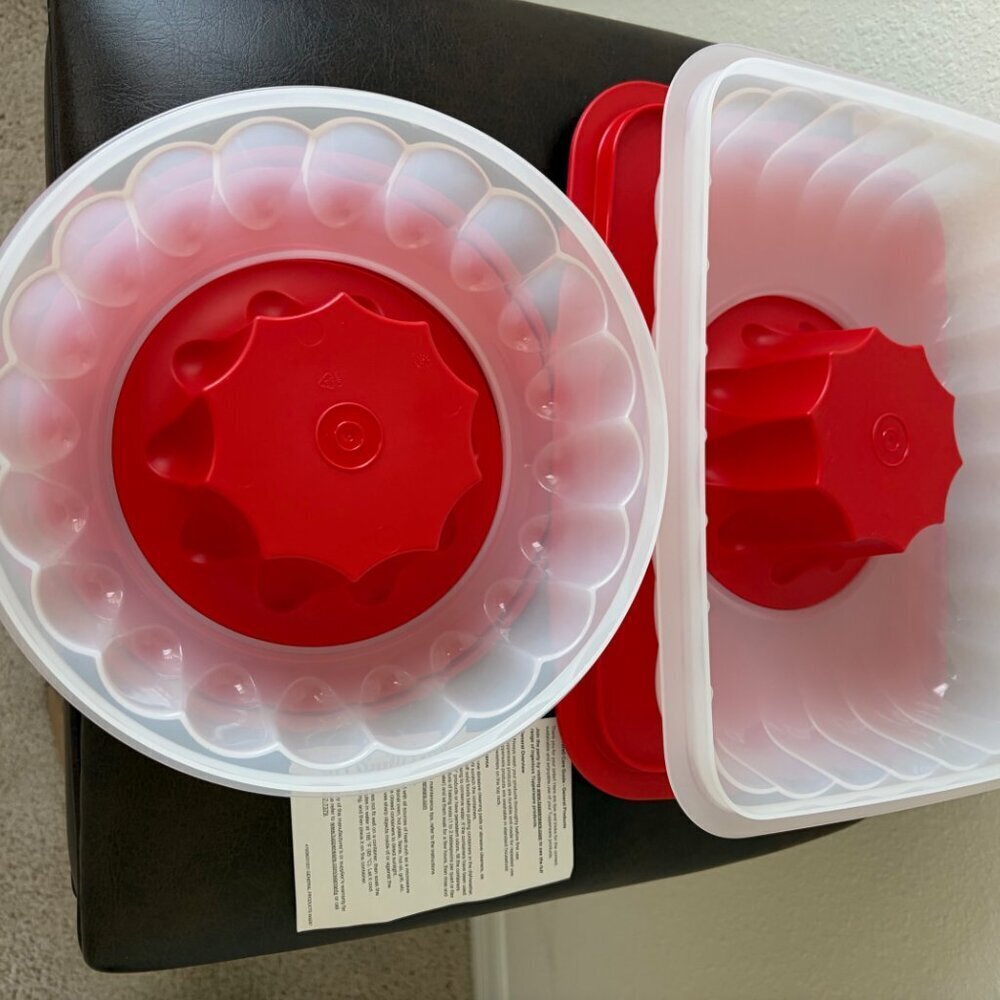 Tupperware Multi-Layer and Round Jel Party Molds Set NEW - Picture 5 of 6